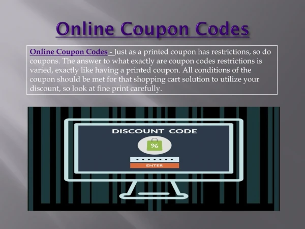 Online Coupon Codes | Prevent Money
