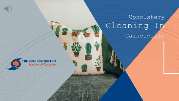 Upholstery Cleaning Services - The Best Restoration