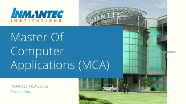 Best MCA College in Delhi NCR - Inmantec Institutions
