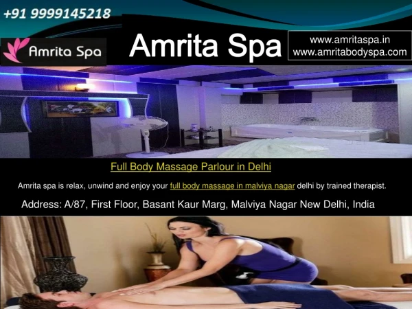 amrita body to body massage spa in Delhi
