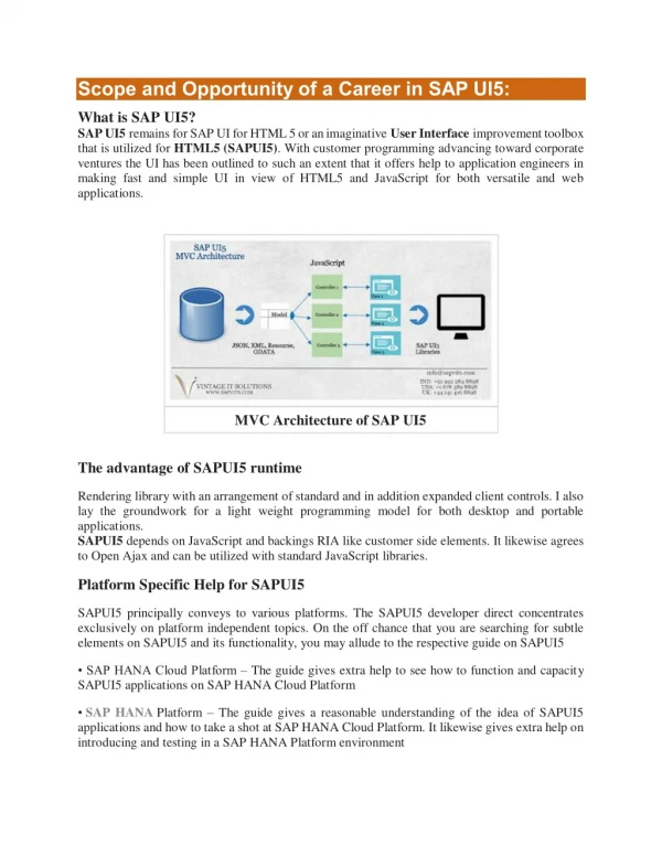 SAPUI5 Training Material PDF