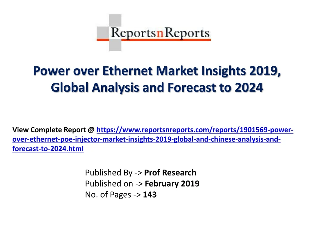 power over ethernet market insights 2019 global
