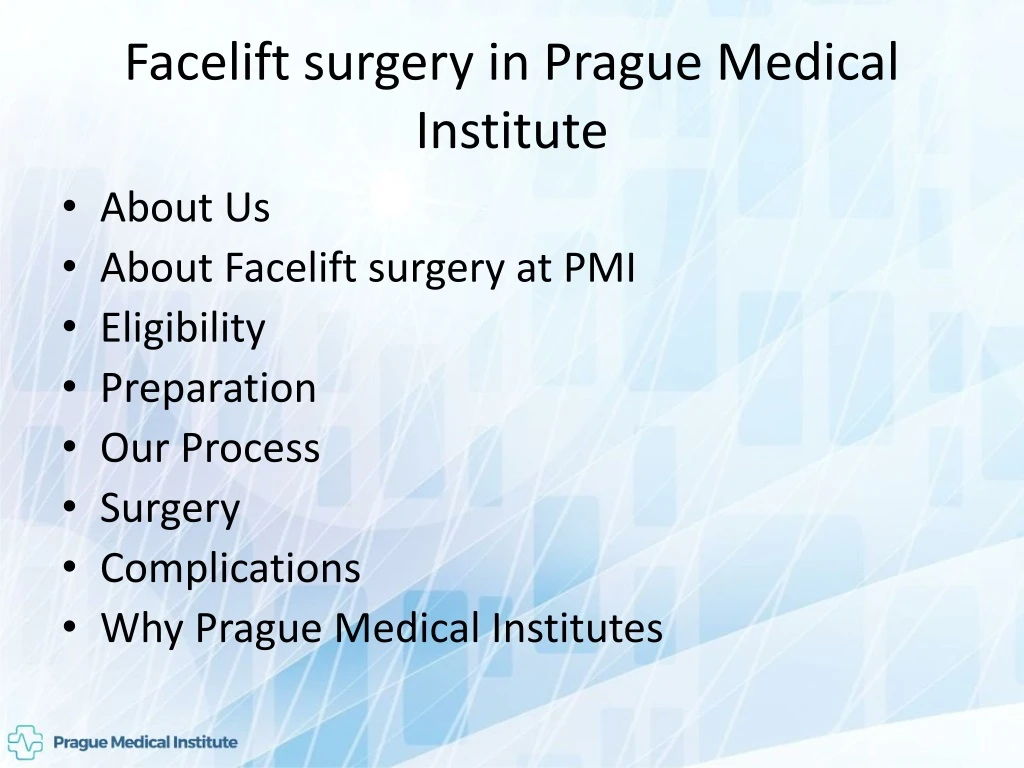 facelift surgery in prague medical institute