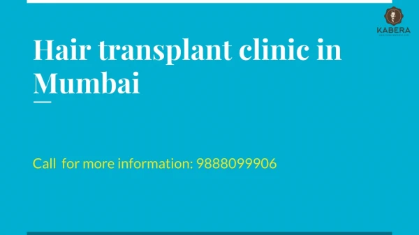 Hair transplant clinic in Mumbai