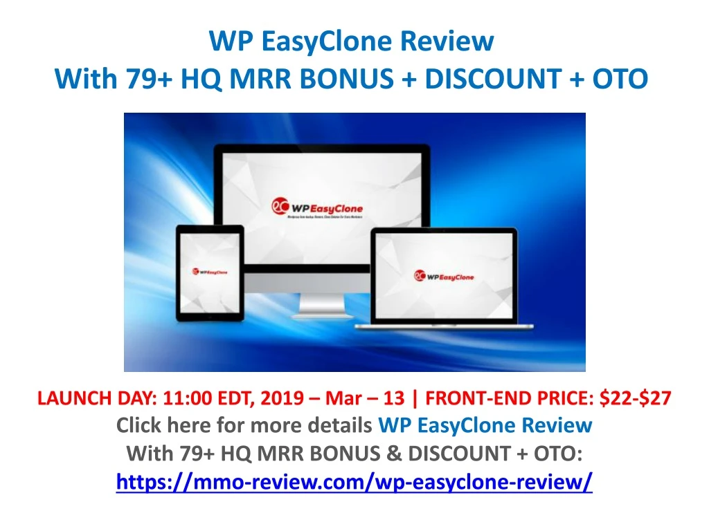 wp easyclone review with 79 hq mrr bonus discount