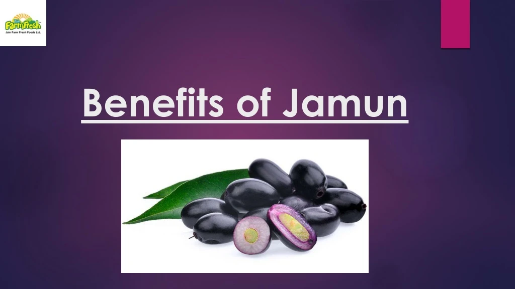 benefits of jamun