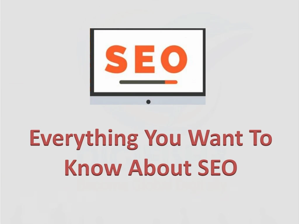 everything you w ant to k now about seo