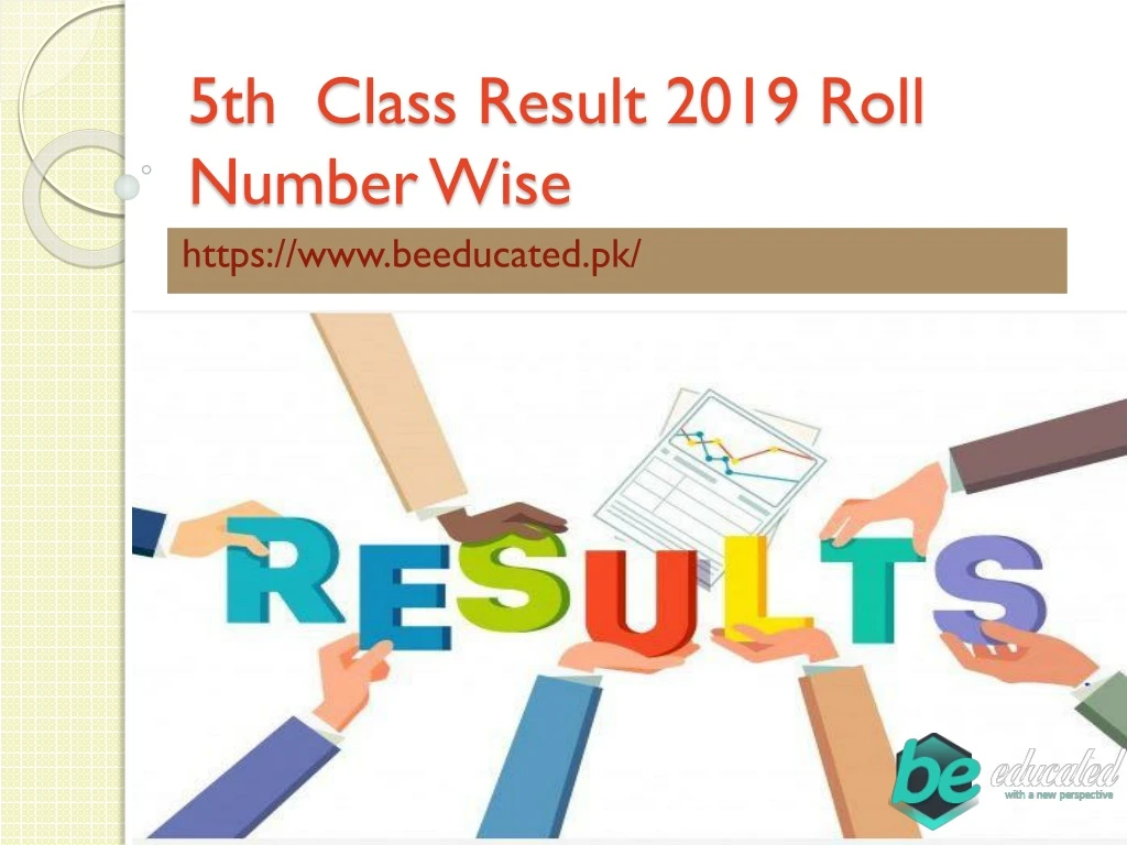 5th class result 2019 roll number wise