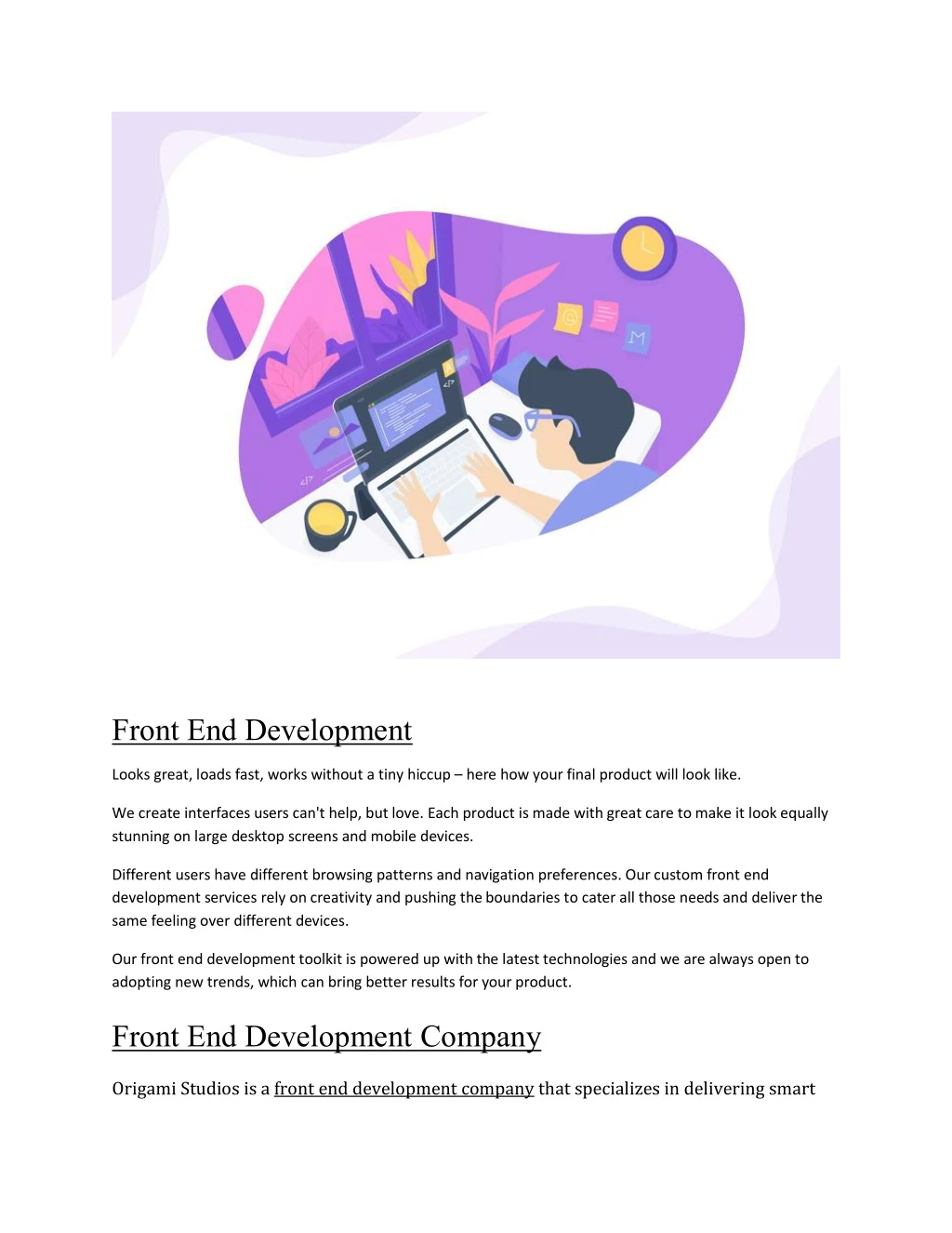 front end development