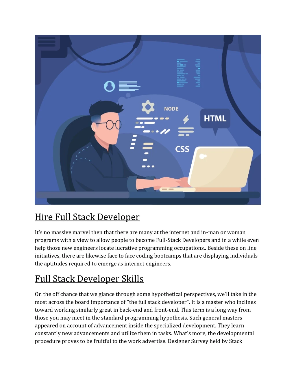 hire full stack developer