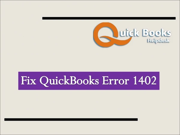 QuickBooks Error 1402 | Qb pro Solution