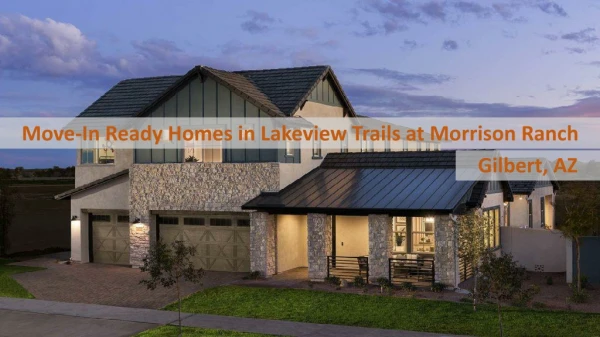 Lakeview Trails at Morrison Ranch - Maracay Homes