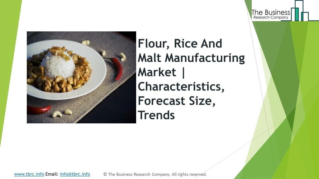 flour rice and malt manufacturing market