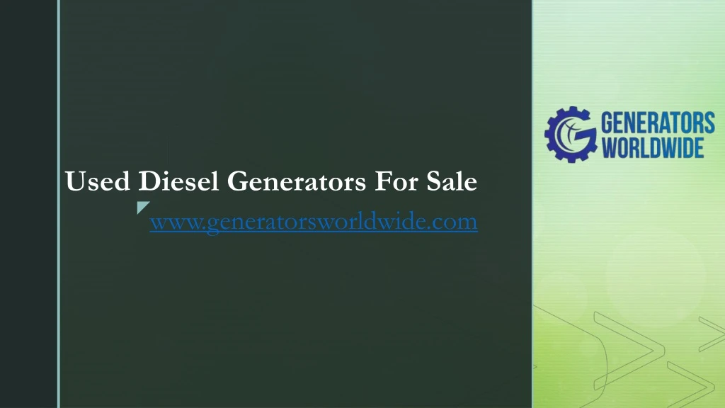 used diesel generators for sale
