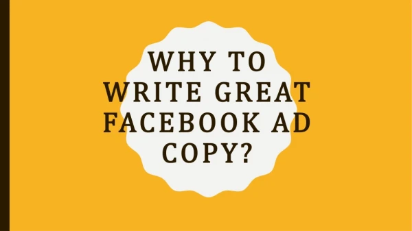 facebook ad copy