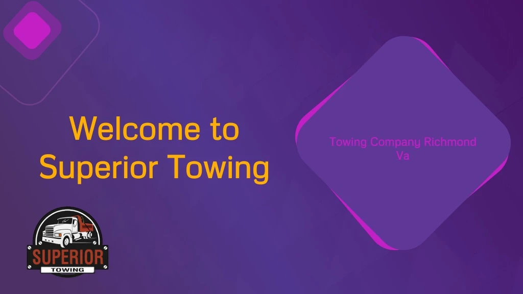 welcome to superior towing