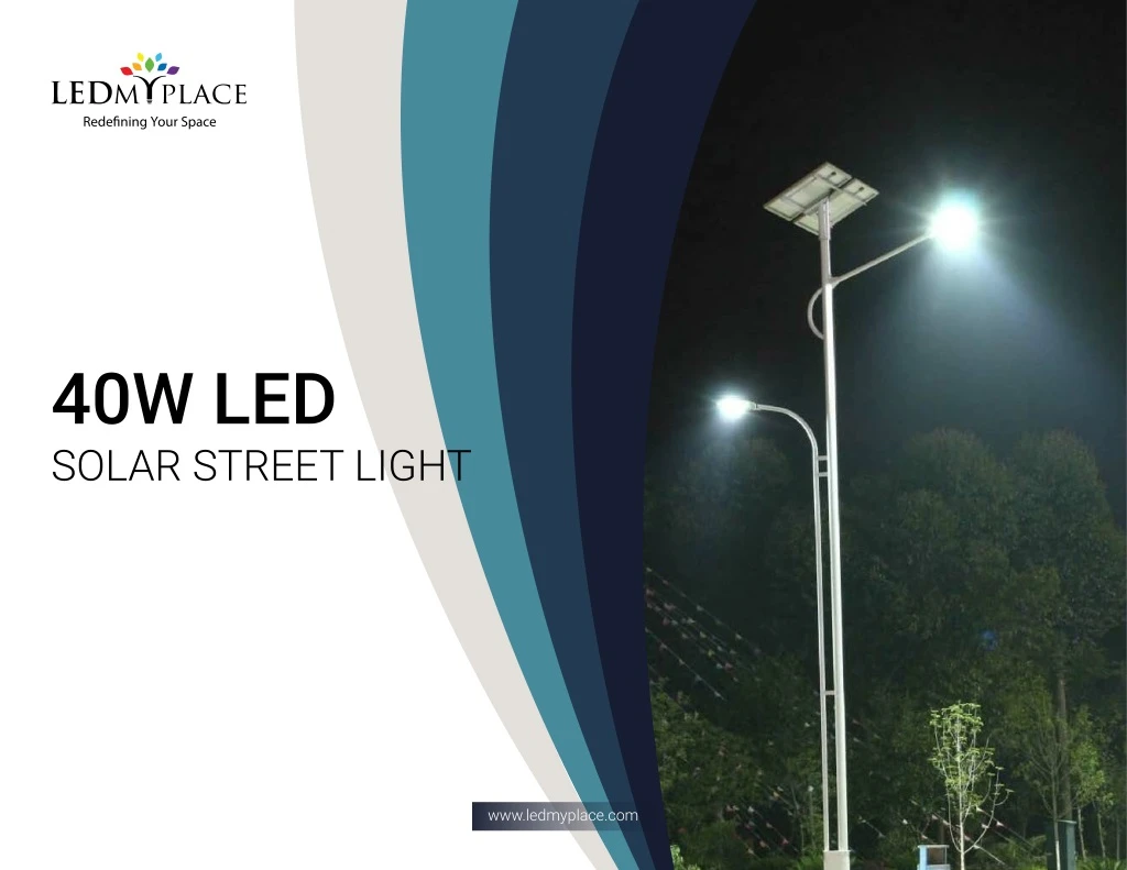 40w led solar street light