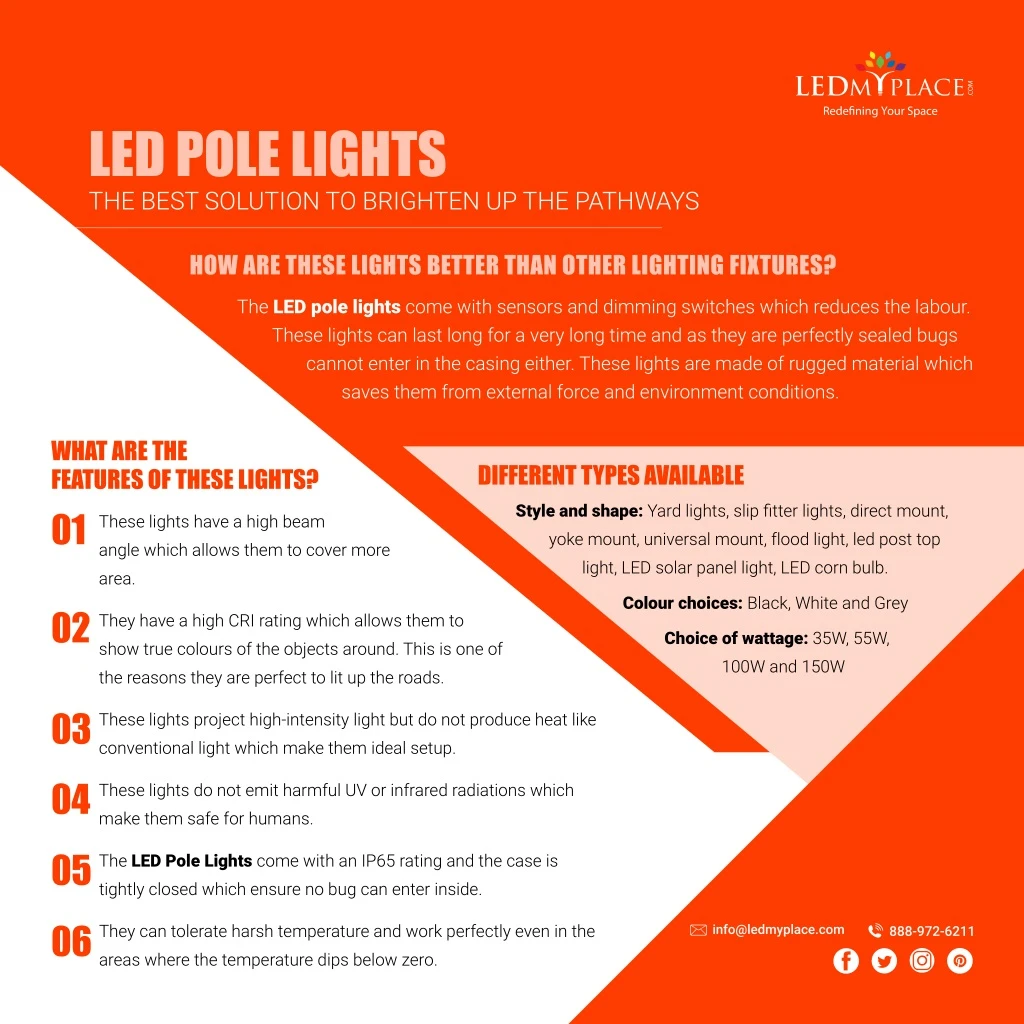 led pole lights the best solution to brighten