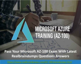 2019 Microsoft Azure AZ-100 Exam Dumps Questions - slide 1