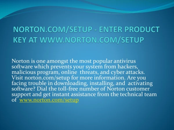 norton com setup enter product key at www norton com setup