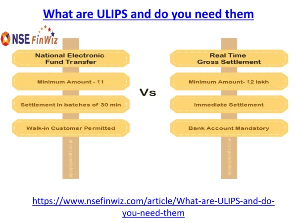 What are ULIPS and do you need them