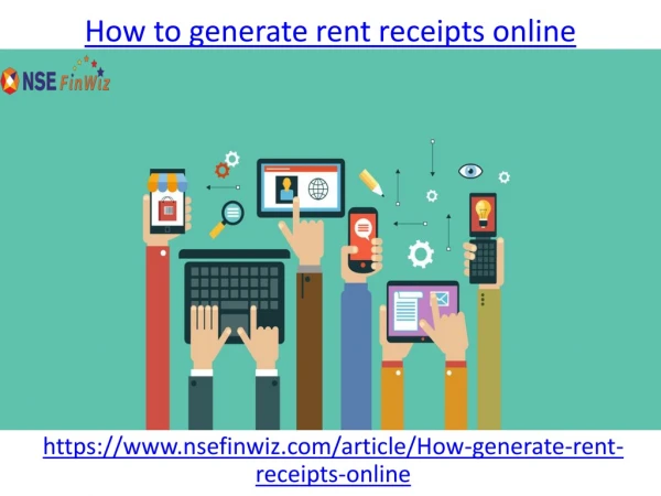 How to generate rent receipts online