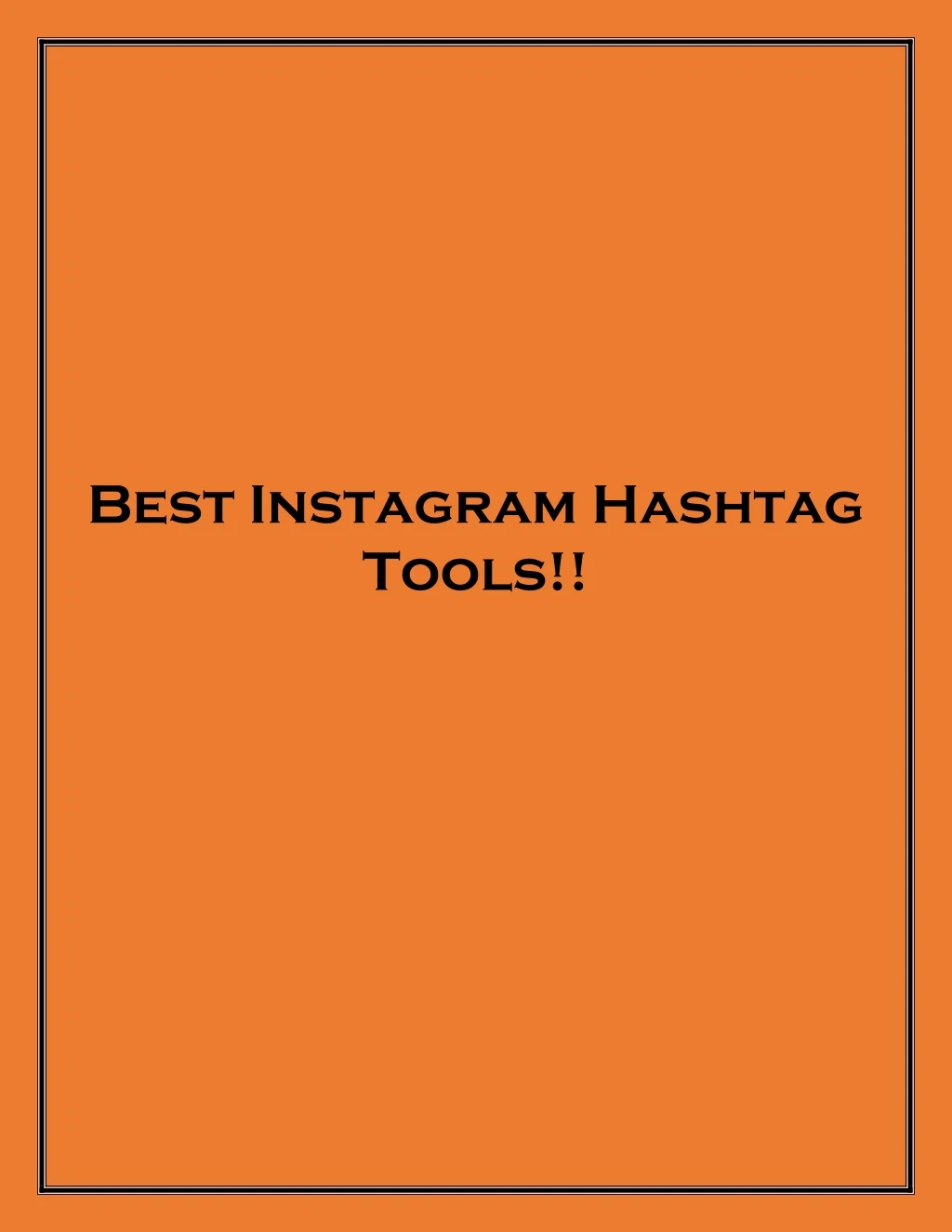 best instagram hashtag tools