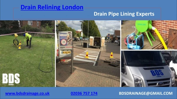 Drain Relining and Drain Pipe Lining Experts in London