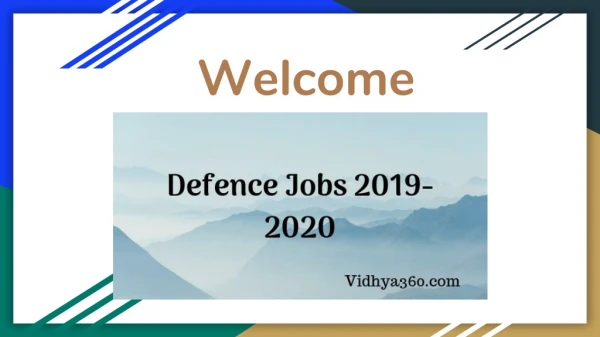 Defence Jobs 2019-2020 Apply Online for Various Defence Vacancy Here