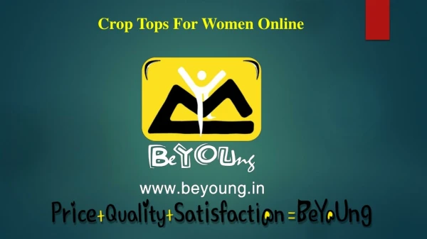 Grab Amazing Stylish Crop Tops for Girls At Beyoung