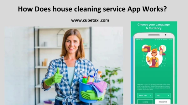 How does house cleaning service App Works?