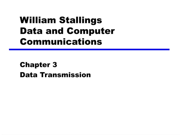 william stallings data and computer communications