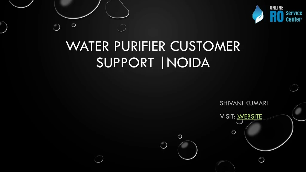 water purifier customer support noida