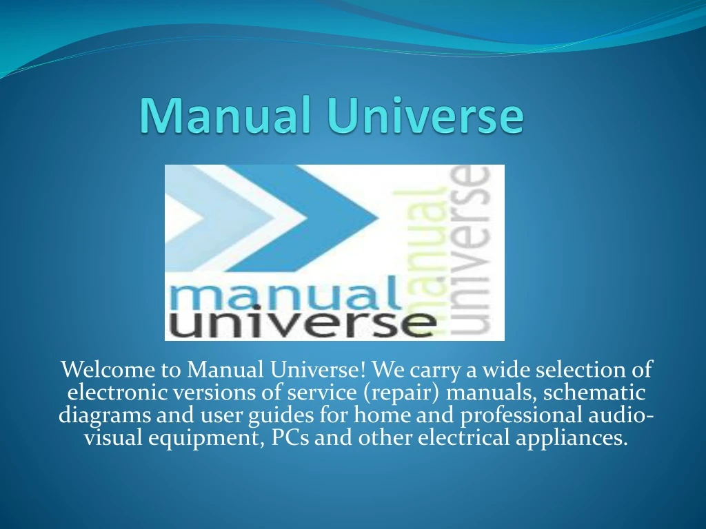 manual universe