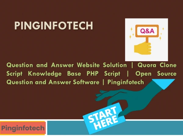 Question and Answer Website Solution | Quora Clone Script Knowledge Base PHP Script