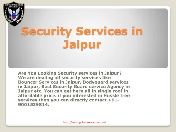 Security Services in Jaipur | Indian Gold Star Security