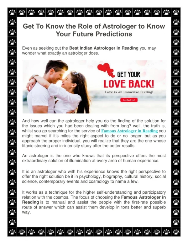 Love Psychic in Reading - Ask Indian Astrologer