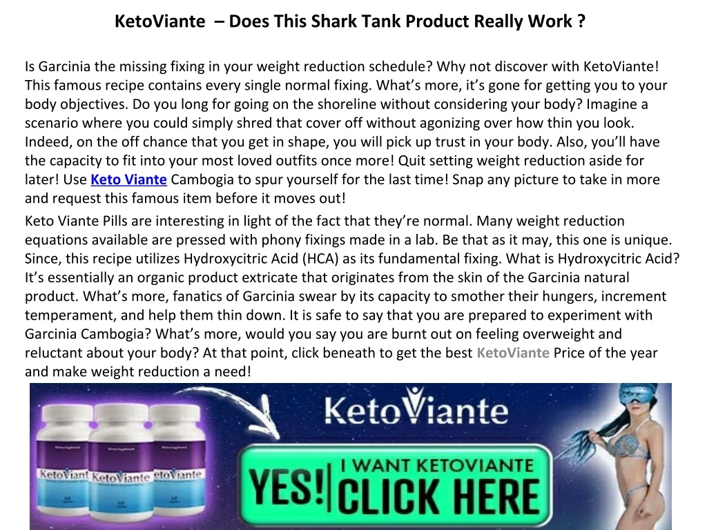 ketoviante does this shark tank product really