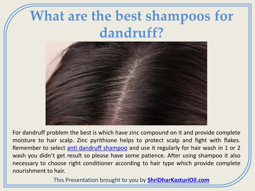 what are the best shampoos for dandruff