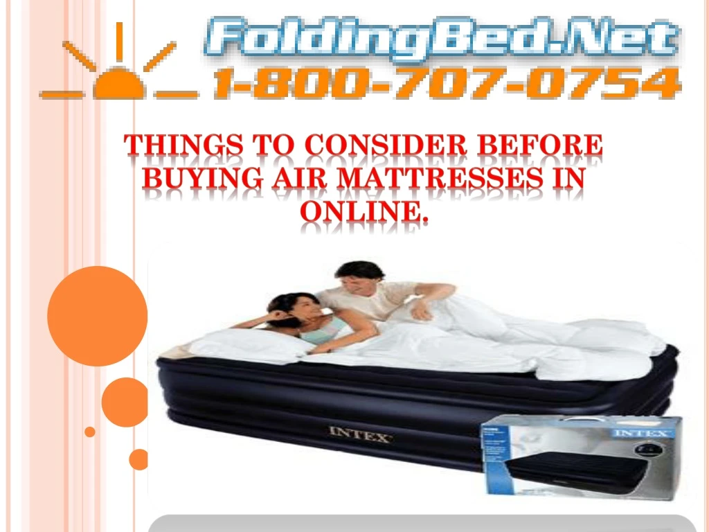 things to consider before buying air mattresses