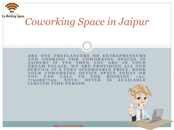 CoWorking Space in Jaipur- Office space in jaipur | Mr CoWork