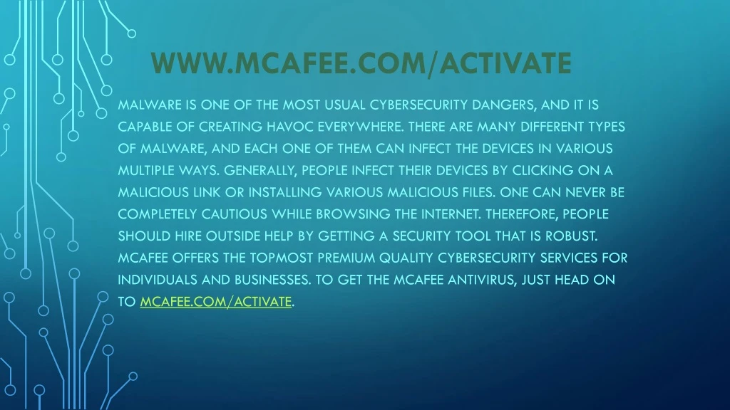 www mcafee com activate