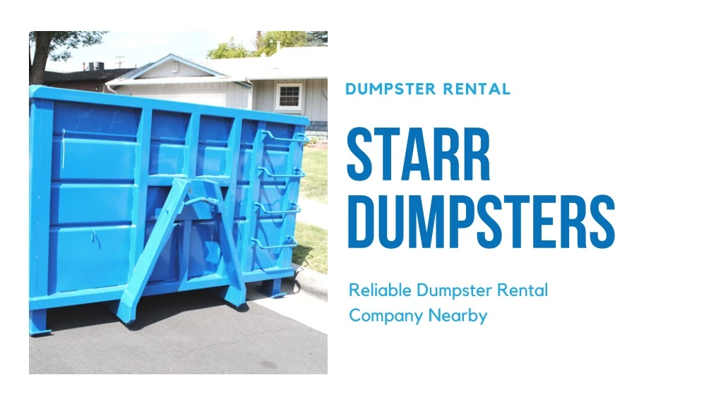 dumpster rental starr dumpsters