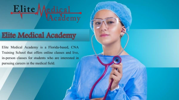 Benefits of Taking CNA Classes Online