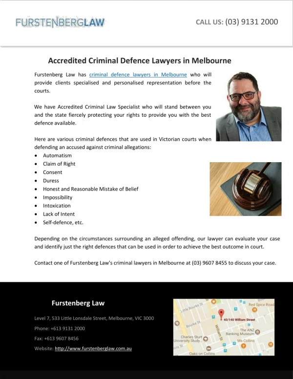Accredited Criminal Defence Lawyers in Melbourne