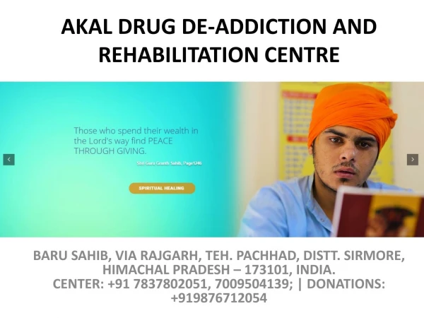 Akal De Addiction And Rehabilitation Center