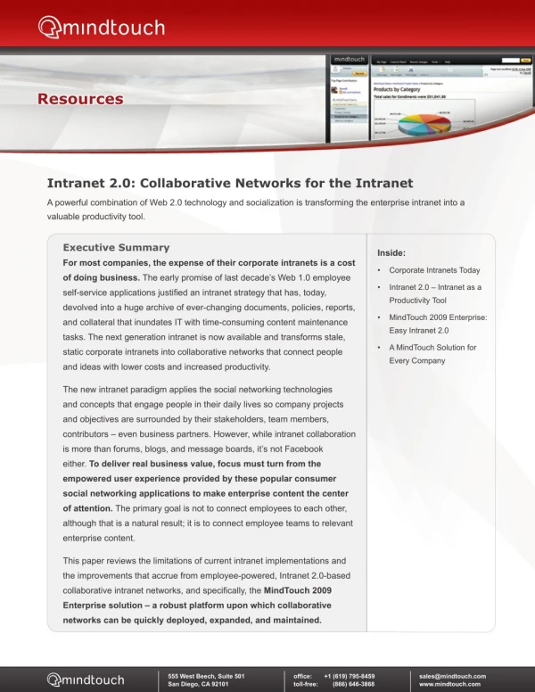 Mindtouch Collaborative Networks