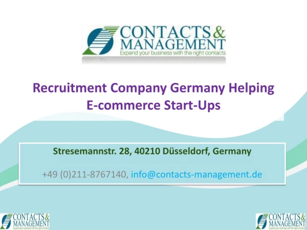 Recruitment Company Germany Helping E-commerce Start-Ups