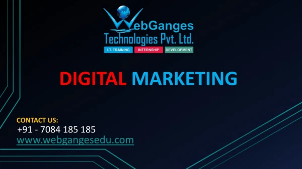 Digital Marketing Training Institute in Kanpur, Lucknow, Kolkata