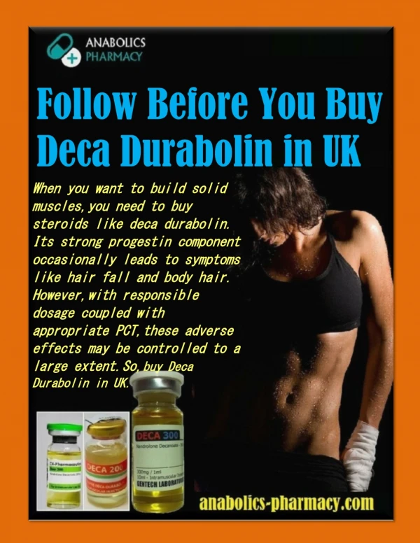 Follow Before You Buy Deca Durabolin in UK
